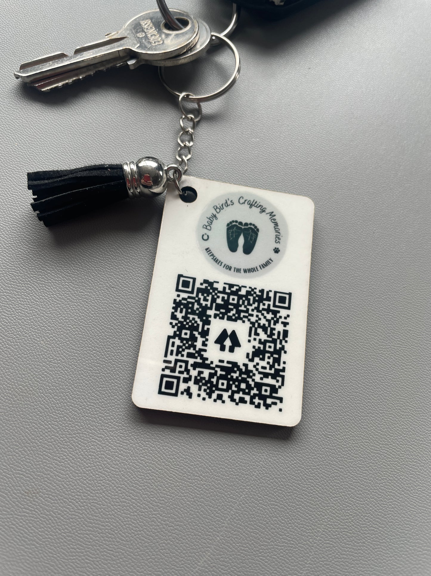 Business Card Keyring